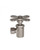 Trim To The Trade Angle Stop 3/8" IPS X 3/8" Outer Diameter - Cross Handle, Stainless - 4T-38638X-50