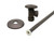 Trim To The Trade Toilet / Closet Supply Set 1/2" Nominal Compression X 1/2"-7/16" Angle Stop, White - 4T-718-13