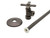Trim To The Trade  4T-718X-13 TOILET / CLOSET SUPPLY SET 1/2" NOMINAL COMPRESSION X 1/2"-7/16" ANGLE STOP - CROSS HANDLE - WHITE