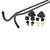 Trim To The Trade Double Offset Bath Tub Supplies, Polished Brass - 4T-189-2