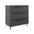 Lucena Arco Three Drawer Vanity Cabinet Only - Sink On The Right Side 40" W x 34" H x 18" D - Grey/Ceniza Color