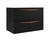 Lucena Arco Wall Mounted Two Drawer Vanity Cabinet Only, For Double Sink 48" W x 22" H x 18" D - Black Color - 88563