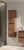 Lucena Box Collection Two Door Tall Vanity Linen Cabinet 14 Inch W x 56 Inch H x 11 Inch D - Crudo Color - 84487