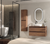 Lucena Box Collection Two Door Tall Vanity Linen Cabinet 14 Inch W x 56 Inch H x 11 Inch D - Crudo Color - 84487