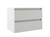 Lucena Box Collection Two Drawer Wall Mount Vanity 32" W x 22" H x 18" D - White High Gloss Finish - 82283