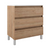 Lucena Box Three Drawer Vanity - Sink on Right Side 40" W x 34" H x 18" D - Canela Color