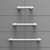 Healthcraft Invisia™ Stainless Linear Safety Support Bar, 24" Length, 24" Length, Matte Black - INV-LB24-BLK