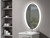 Madeli  IM-TW2132-23 TWILIGHT II ILLUMINATED OVAL SLIQUE MIRROR-II. 21" X 32"  LUMENTOUCH