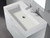Madeli  XTU1845-30-110-WH 18"D-TROUGH 30"W SOLID SURFACE SINK. GLOSSY WHITE