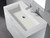 Madeli  XTU1845-36-110-WH 18"D-TROUGH 36"W SOLID SURFACE SINK. GLOSSY WHITE