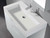 Madeli 48 Inch W x 18 Inch D Solid Surface Trough Sink & Countertop - Glossy White -  XTU1845-48-100-WH