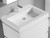 Madeli 24 Inch W x 22 Inch D Solid Surface Trough Sink & Countertop - Glossy White - XTU2245-24-130-WH