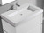 Madeli  XTU2245-36-100-WH 22"D-TROUGH 36"W SOLID SURFACE SINK. GLOSSY WHITE