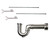 Mountain Plumbing Lavatory Supply Kit - Brass Oval Handle with 1/4 Turn Ball Valve - Straight Sweat, Massachusetts P-Trap - French Gold - MT317MASS-NL/FG