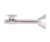 Mountain Plumbing Brass Oval Handle with 1/4 Turn Ball Valve - Lead Free - Straight Sweat - Unlacquered Brass - MT317-NL/ULB