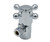 Mountain Plumbing Brass Cross Handle with 1/4 Turn Ceramic Disc Cartridge Valve - Lead Free - Angle (1/2" Female IPS) - Weathered Copper - MT4001X-NL/WCP