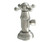 Mountain Plumbing Brass Deluxe Cross Handle with 1/4 Turn Ceramic Disc Cartridge Valve - Lead Free - Angle (1/2" Female) - Polished Copper - MT4004X-NL/PCP