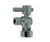 Mountain Plumbing Mini Lever Handle with 1/4 Turn Ball Valve - Lead Free - Angle (1/2" Compression) - Matte Black - MT521-NL/MB