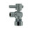 Mountain Plumbing  MT521-NL/PVDBB Mini Lever Handle with 1/4 Turn Ball Valve - Lead Free - Angle (1/2" Compression)