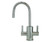 Mountain Plumbing  MT1841-NL/BRS Hot & Cold Water Faucet with Contemporary Round Body & Handles - Brushed Stainless