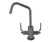 Mountain Plumbing Hot & Cold Water Faucet with Contemporary Round Body & Industrial Lever Handles (120° Spout) - Oil Rubbed Bronze - MT1821-NLIH/ORB