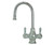 Mountain Plumbing Hot & Cold Water Faucet with Traditional Curved Body & Curved Handles - Weathered Copper - MT1851-NL/WCP