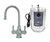 Mountain Plumbing Hot & Cold Water Faucet with Traditional Curved Body & Curved Handles & Little Gourmet® Premium Hot Water Tank - Black Nickel - MT1851DIY-NL/BN