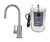 Mountain Plumbing Hot Water Faucet with Contemporary Round Body & Handle & Little Little Gourmet® Premium Hot Water Tank - Pewter - MT1840DIY-NL/PEW