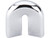 Top Knobs U Pull 3/4" Center to Center Bar Pull, Polished Chrome - M556