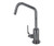 Mountain Plumbing  MT1820-NLIH/MB Hot Water Faucet with Contemporary Round Body & Industrial Lever Handle (120° Spout) - Matte Black