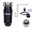 Mountain Plumbing MTSINK1D/CPB Continuous Feed 3-Bolt Mount 3/4 HP Waste Disposer Kit - Stopper & Strainer - Air Switch - Trap - Deluxe Package - Chrome