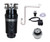 Mountain Plumbing Continuous Feed 3-Bolt Mount 3/4 HP Waste Disposer Kit - Stopper & Strainer - Air Switch - Trap - Deluxe Package - PVD Brushed Bronze - MTSINK1D/PVDBB