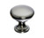 Top Knobs Hollow Round 1 3/16" Diameter Round Knob, Brushed Satin Nickel - M410