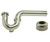 Mountain Plumbing  MT315X/SB 1-1/2" P-Trap - Traditional Style with Clean-Out Plug & High Box Flange - Stain Brass