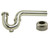 Mountain Plumbing  MT315X/PN 1-1/2" P-Trap - Traditional Style with Clean-Out Plug & High Box Flange - Polished Nickel