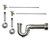 Mountain Plumbing Lavatory Supply Kit - Brass Cross Handle with 1/4 Turn Ball Valve - Angle, Massachusetts P-Trap - Champagne Bronze - MT616MASS-NL/CHBRZ