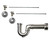 Mountain Plumbing Lavatory Supply Kit - Brass Cross Handle with 1/4 Turn Ball Valve - Angle, Massachusetts P-Trap - Unlacquered Brass - MT621MASS-NL/ULB
