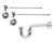 Mountain Plumbing Lavatory Supply Kit - Brass Cross Handle with 1/4 Turn Ball Valve - Angle, P-Trap 1-1/2" - PVD Brushed Bronze - MT4432X-NL/PVDBB