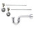 Mountain Plumbing Lavatory Supply Kit - Brass Cross Handle with 1/4 Turn Ball Valve - Angle, P-Trap 1-1/4" - PVD Brushed Bronze - MT4431X-NL/PVDBB