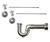 Mountain Plumbing Lavatory Supply Kit - Brass Cross Handle with 1/4 Turn Ceramic Disc Cartridge Valve - Angle, Massachusetts P-Trap - Champagne Bronze - MT3042-NL/CHBRZ