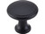 Top Knobs M378 BLK Nouveau Ringed Cabinet Knob 1 1/8" - Flat Black