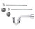 Mountain Plumbing Lavatory Supply Kit - Brass Oval Handle with 1/4 Turn Ball Valve - Angle, P-Trap 1-1/2" - Unlacquered Brass - MT7201-NL/ULB