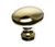 Top Knobs M368 PB Somerset II Egg Cabinet Knob 1 1/4" - Polished Brass