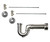 Mountain Plumbing Lavatory Supply Kit - Contemporary Lever Handle with 1/4 Turn Ceramic Disc Cartridge Valve - Angle, Massachusetts P-Trap - Brushed Stainless - MT3041-NL/BRS