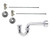 Mountain Plumbing Lavatory Supply Kit - Contemporary Lever Handle with 1/4 Turn Ceramic Disc Cartridge Valve - Angle, P-Trap 1-1/2" - Satin Gold - MT7101-NL/SG
