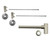Mountain Plumbing Lavatory Supply Kit - Contemporary Lever Handle with 1/4 Turn Ceramic Disc Cartridge Valve - Angle, Round Bottle Trap - French Gold - MT9004-NL/FG