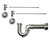 Mountain Plumbing Lavatory Supply Kit - Mini Lever Handle with 1/4 Turn Ball Valve - Angle, Massachusetts P-Trap - Unlacquered Brass - MT521MASS-NL/ULB