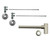 Mountain Plumbing Lavatory Supply Kit - Mini Lever Handle with 1/4 Turn Ball Valve - Angle, Round Bottle Trap - Champagne Bronze - MT6002-NL/CHBRZ
