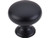 Top Knobs Mushroom 1 1/4" Diameter Round Knob, Flat Black - M285