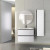 Lucena Malaga Two Drawer Wall Hung Vanity 32" W x 22" H x 18" D - Griggio Color